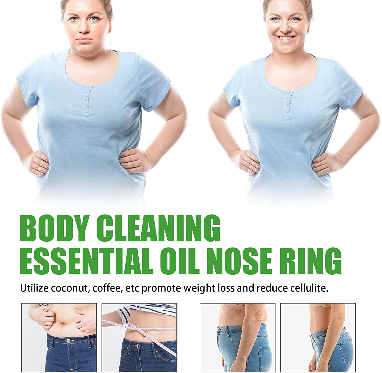 15Pcs LymphStar Body Detox & Fat Burn Liver and Lung Cleanse Essential Oil Nose Ring,Superslim Slimming & Detoxifying Essential Oil Ring Help You Get Healthie