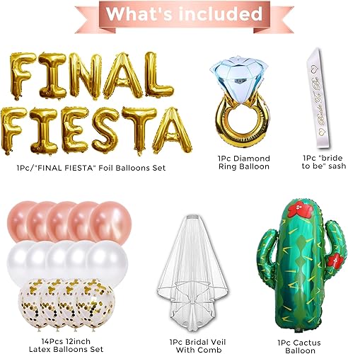 Miniatura 2 de Decoraciones de fiesta de despedida de soltera – Decoraciones de fiesta de despedida de soltera – Decoración de globos de despedida de soltera –