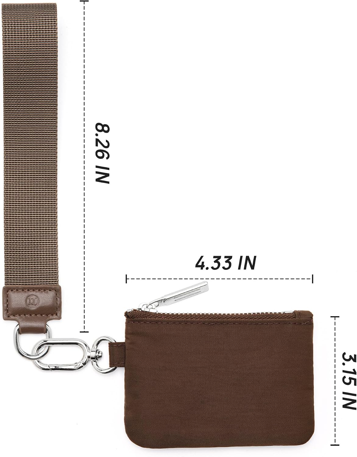 Mum's Memory Mini Zip Around Wristlet Wallets for Women -KeyChain Wallet with Detachable Dual Pouch Wristlet -Key Chain Coin Purse Small Wallets