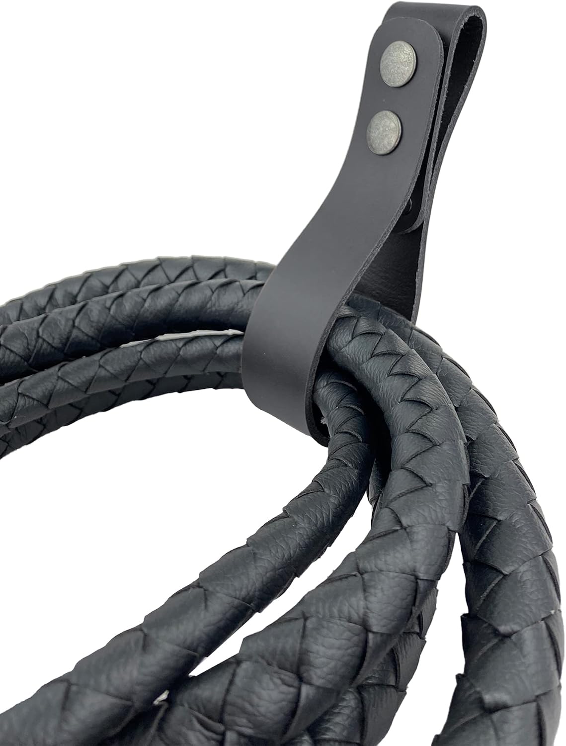 Hide & Play, Whip Holster Handmade from Thick Full Grain Leather, Belt Loop Bullwhip Holder, Pastoral Tools image 5