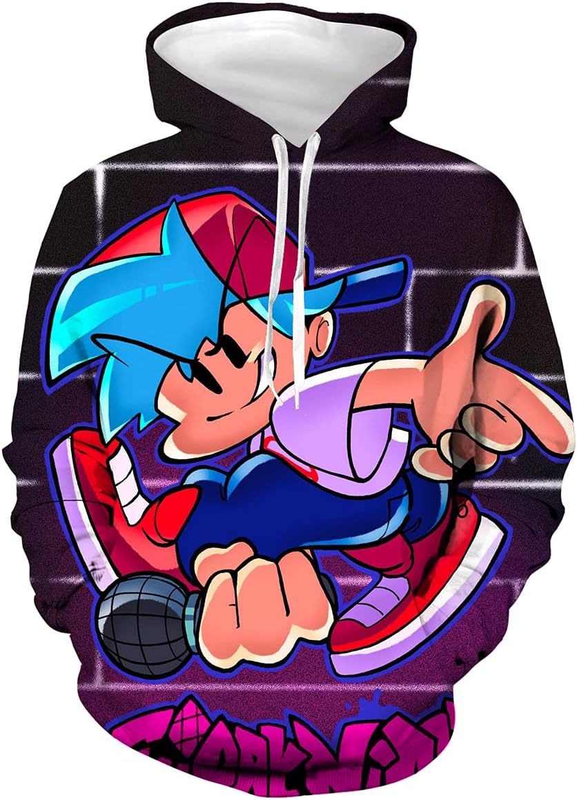 Friday Night 3D Printed Cosplay Hoodie Sweatershirt