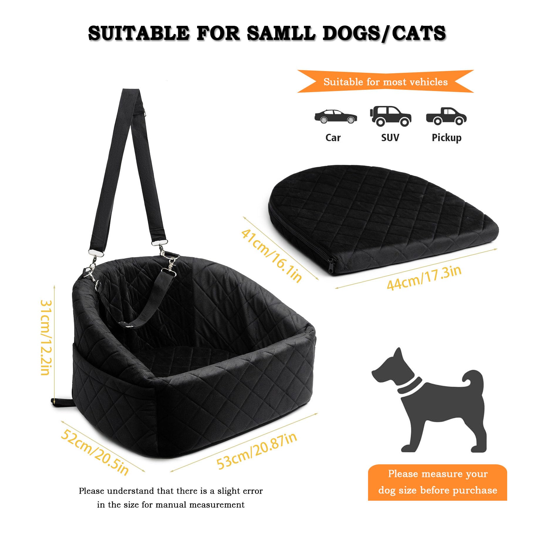 Amazon.com : Dog Car Seat Bed for Mercedes Benz GLE 450 500 580