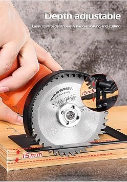 Angle Grinder Cutting Stand Set with 1.65 Bore Grinder Guard for Grinder | Lightweight cutting bracket with adjustable designeasier to carry than bulky fixed stands.Great for on-site woodworking