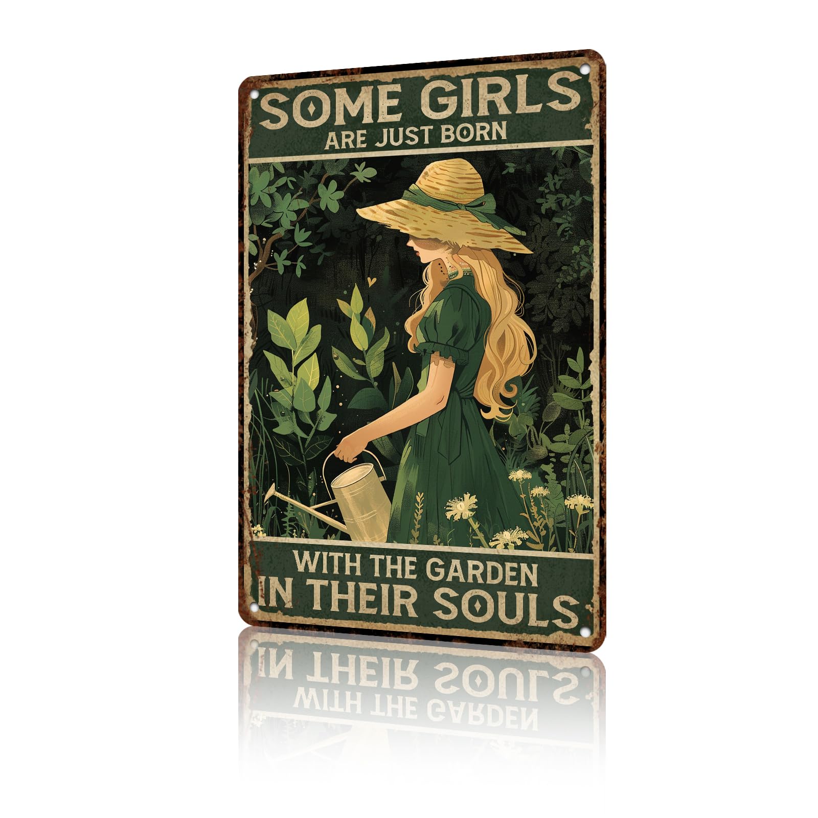 GJXFTPTTBD Garden Sign Garden Gardening Decorative Funny Gifts Gardening Metal Signs for Indoor Outdoor Farmhouse Yard Home Wall Decoration 12 * 8in