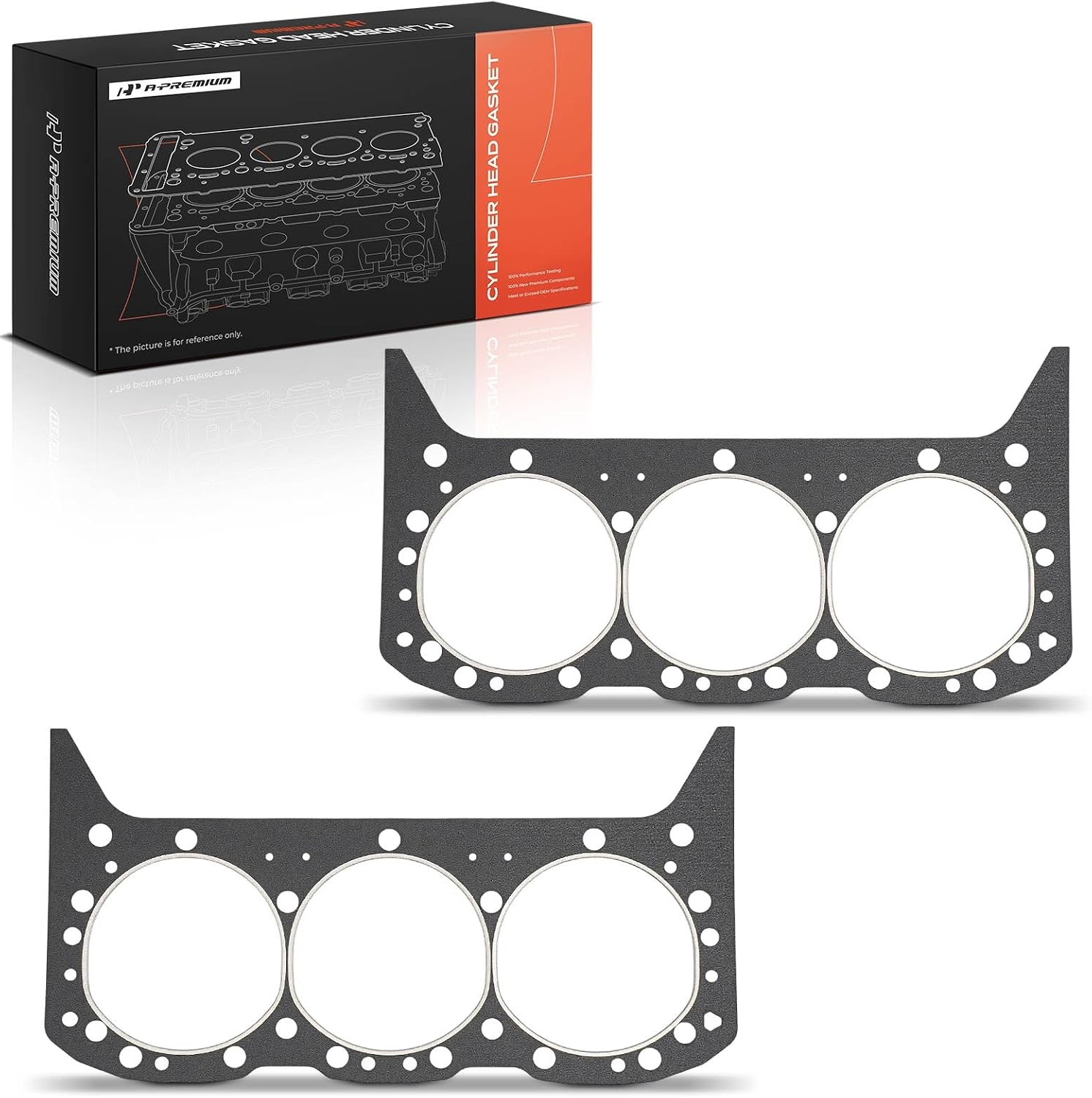 A-Premium V6 4.3L Engine Cylinder Head Gasket Compatible with Chevrolet Silverado 1500, Impala, Blazer & GMC Sierra 1500 & Oldsmobile Bravada & Pontiac Bonneville & Workhorse FasTrack FT931 & Isuzu