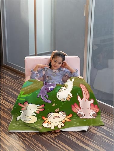 Miniatura 7 de Axolotl & Sea Weed - Manta de franela para acuario, manta de microfibra de forro polar, ligera, suave y acogedora para todas las estaciones en casa,