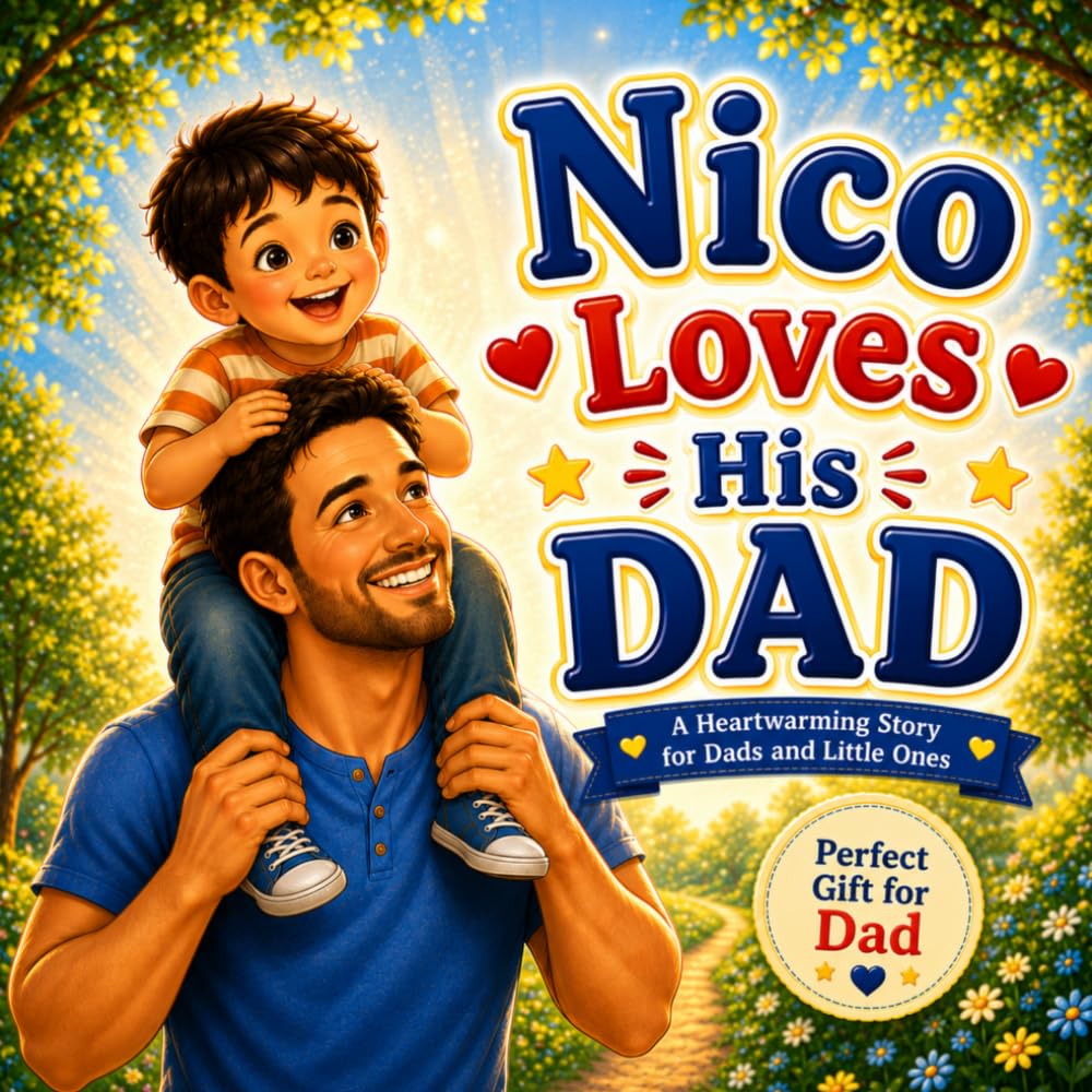 Nico Loves His Dad: A Personalized Father's Day and Keepsake Book for Nico (Three Hearts Publishing Baby Name Books (NICO))