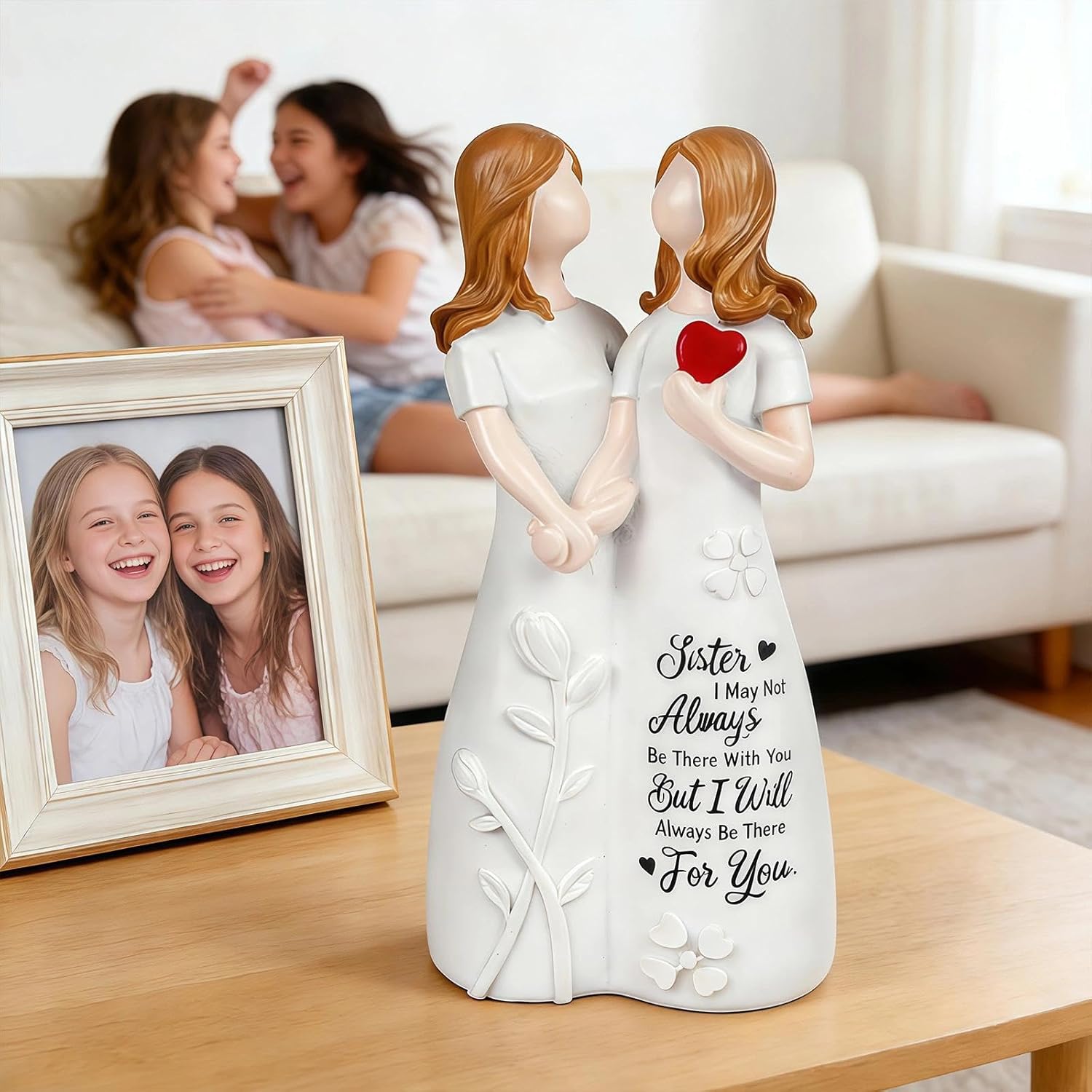 Sister Birthday Gifts - Best Friend Birthday Gifts for Women, Resin Sister Figurines for Christmas Bestie Friendship Gift - Image 2