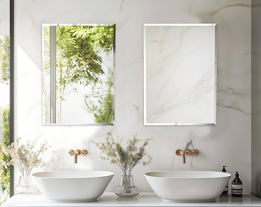 Amazon.com: Artloge Frameless Rectangular Wall Mirror