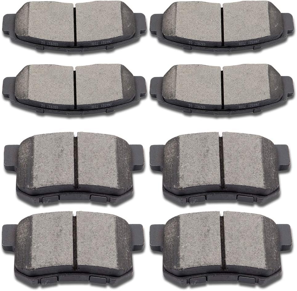 Ceramic Brake Pads Kits,SCITOO 8pcs Brakes Pads Set fit for