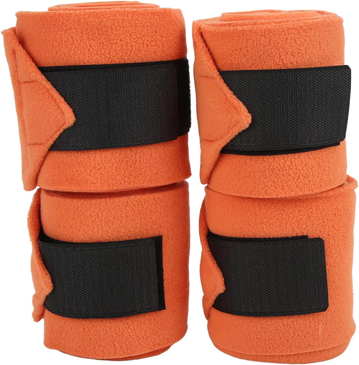 EVTSCAN 4pcs Horse Leg Wrap Self Adhesive Double Sided Fleece Horse Leg Bandages for Training Exercising