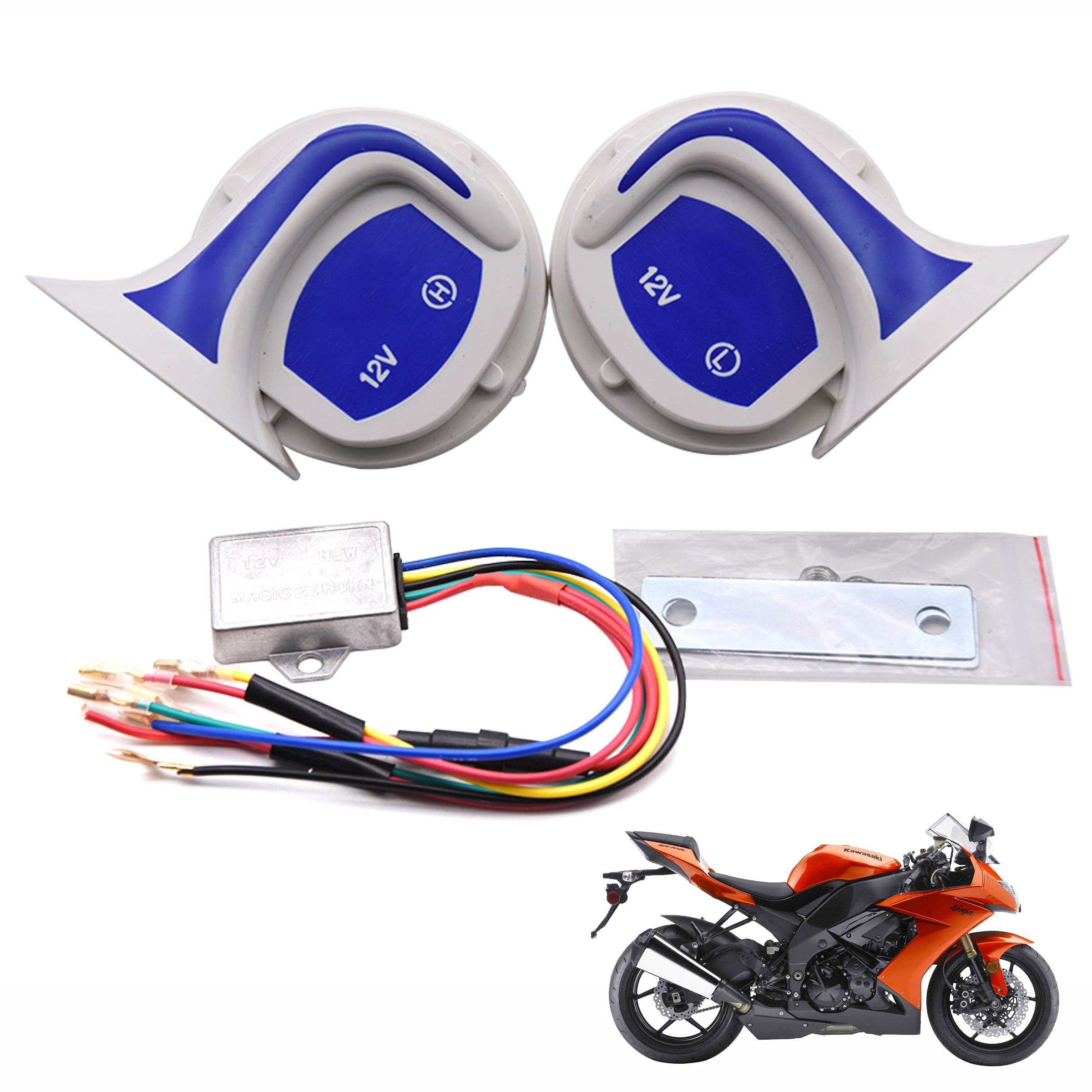 Asryd Mocc Horn 18 in 1 Digital Tone Magic Horn for Kawasaki Ninja