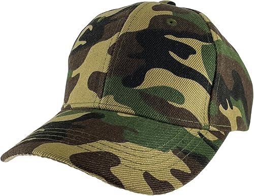 TOP HEADWEAR Sombrero de béisbol ajustable con cierre de velcro para niños en blanco