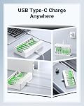 EBL Battery Charger AA AAA with Individual Fast Charging, 8 Bay Universal AA AAA Battery Charger for Ni-MH Ni-CD Rechargeable Batteries
