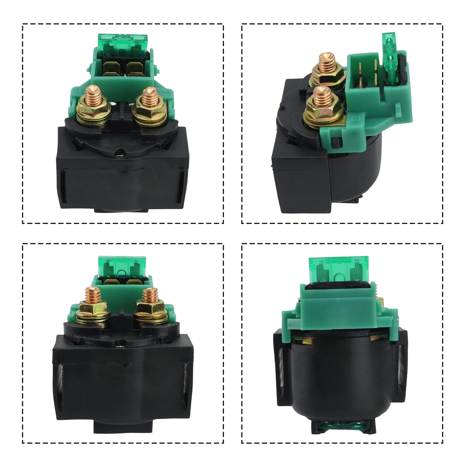 Starter w/Relay & Ignition Switch for Kawasaki Bayou 250 KLF250 2004-2011, 21163-1266 18716, 2004 2005 2006 2007 2008 2009 2010 2011 Bayou 250 Starter for Kawasaki KLF250, Starter for KLF250