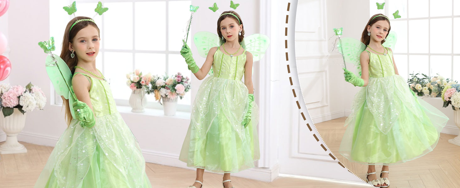 Amazon.com: iTVTi Tinkerbell Costume for Little Girls Princess Fairy Fancy Green Wings Dress Birthday Party Halloween Cosplay Outfit, Green, 2-3 Years(Tag 100) : Clothing, Shoes & Jewelry Amazon.com: iTVTi Tinkerbell Costume for Little Girls Princess Fairy Fancy Green Wings Dress Birthday Party Halloween Cosplay Outfit, Green, 2-3 Years(Tag 100) : Clothing, Shoes & Jewelry
