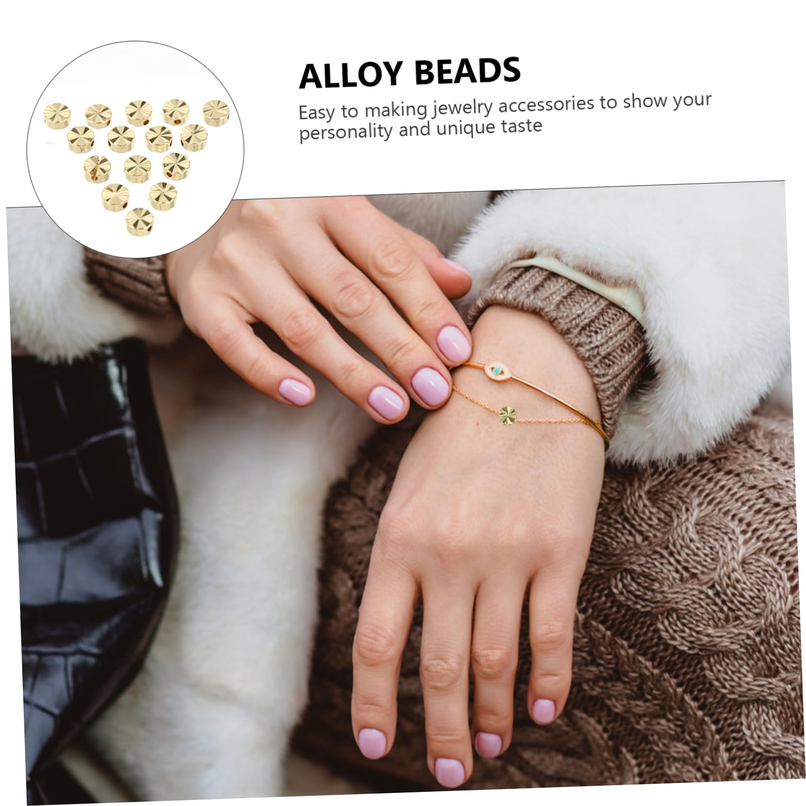 SHINEOFI Kit Per Realizzare Bracciali Per Ragazze Con Perline Da 2 Pezzi Per Creare Gioielli Con Ciondoli Perline in Lega Decorazioni