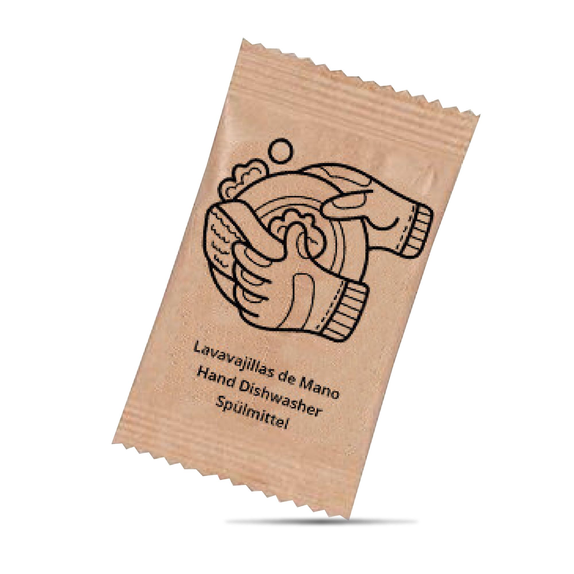 200 sobres de lavavajillas manual en papel reciclado de 15ml – Perfecto para apartamentos, campings y hostelería