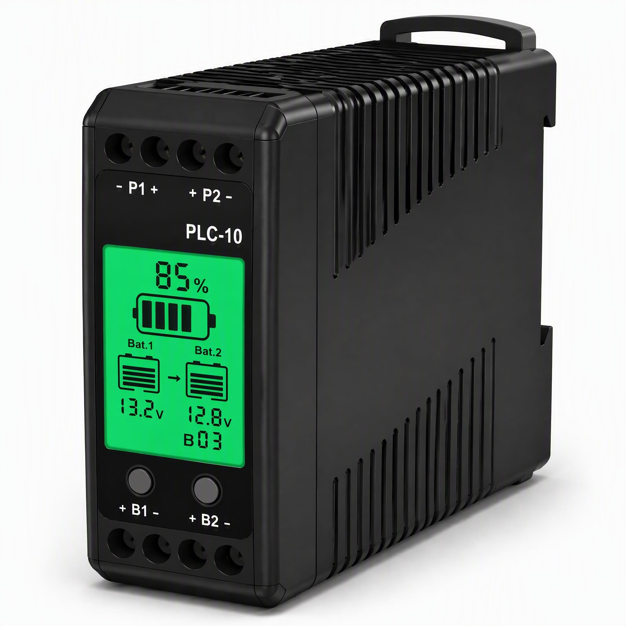 12 V korektor baterii ołowiowo-kwasowych, 10 A, aktywny balancer Lipo/Lifepo4, podłączony do szeregu równoległego, miernik LCD do 24/36/48V/96V, PLC-10 korektor baterii 7-18 V, przełącznik dotykowy