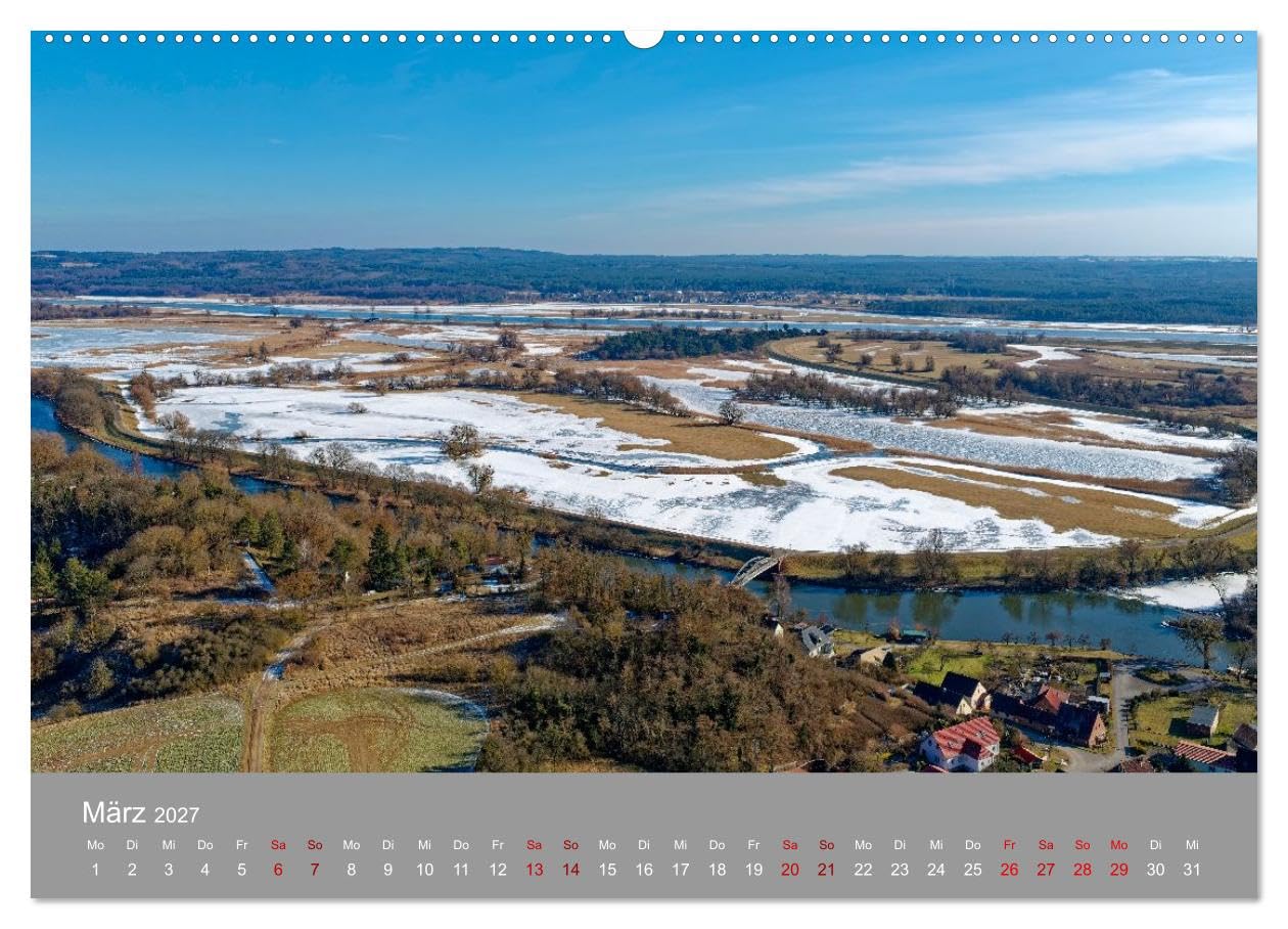 CALVENDO · Nationalpark Unteres Odertal (Kalender 2027) | DIN A2 Querformat · Wandkalender · Weite Landschaften und Übersichten im Odertal