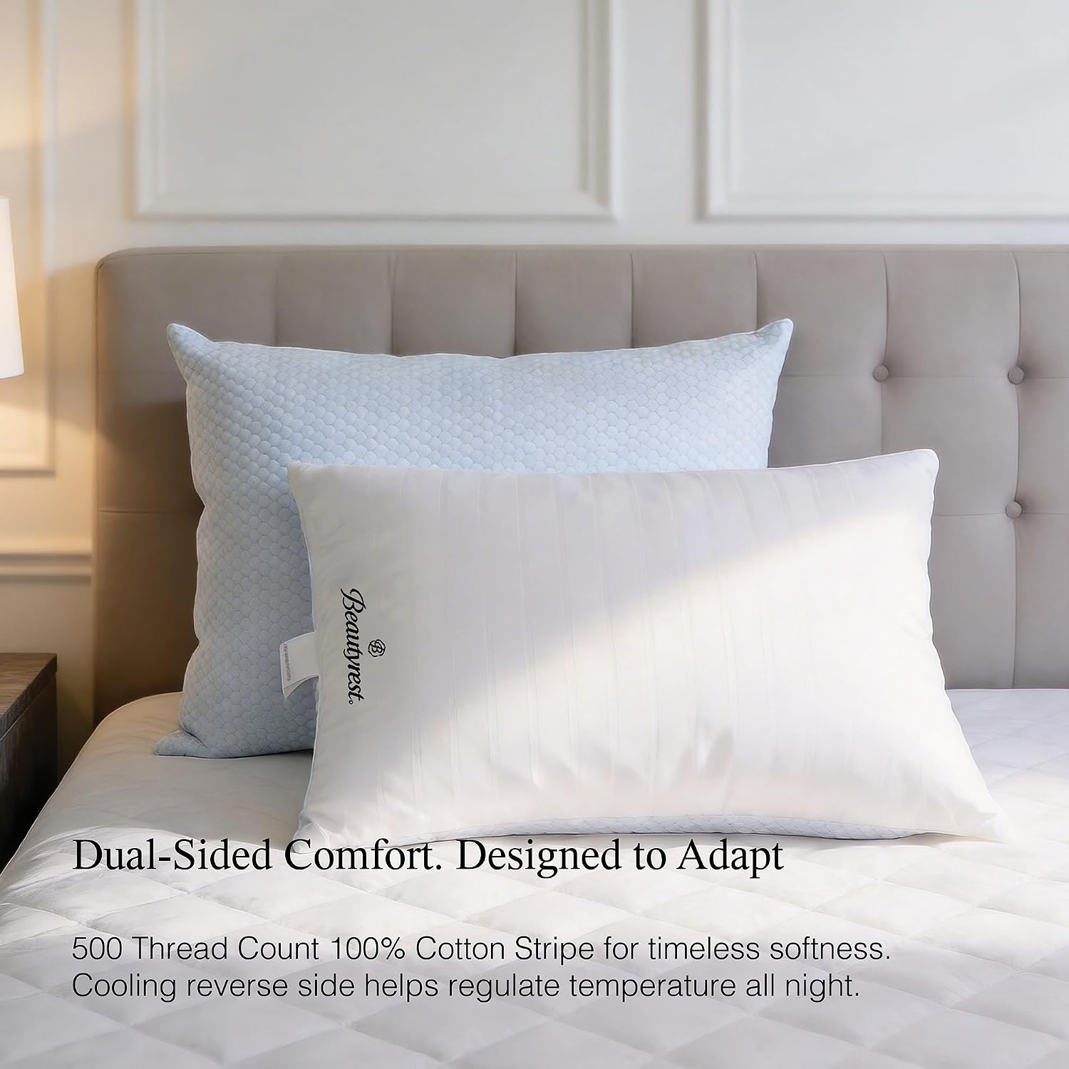 Beautyrest Luxury Cooling Pillows King Size Set of 2 Down Alternative