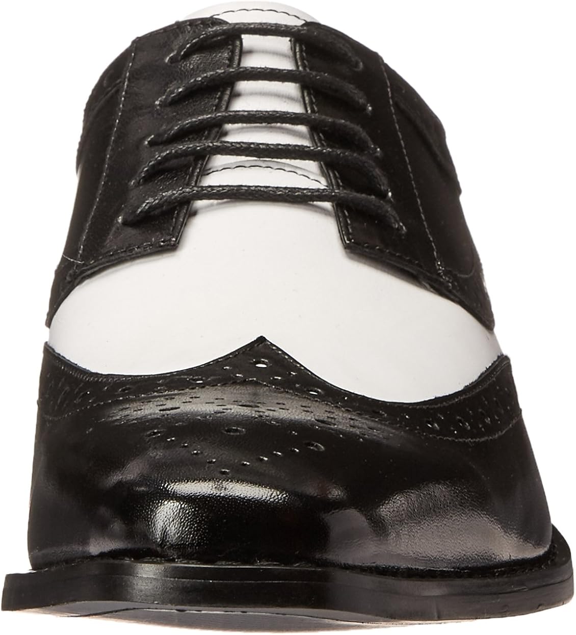 STACY ADAMS Men's Tinsley Wingtip Lace-Up Oxford 9 Black/White