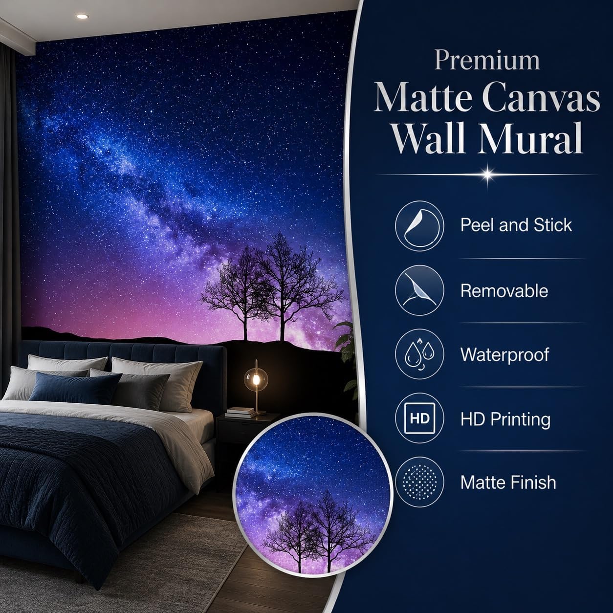 Wall Murals Peel and Stick ，Canvas murals Wallpaper Removable Waterproof Large Wallpaper for Living Room Bedroom (A9, 118×82inch)