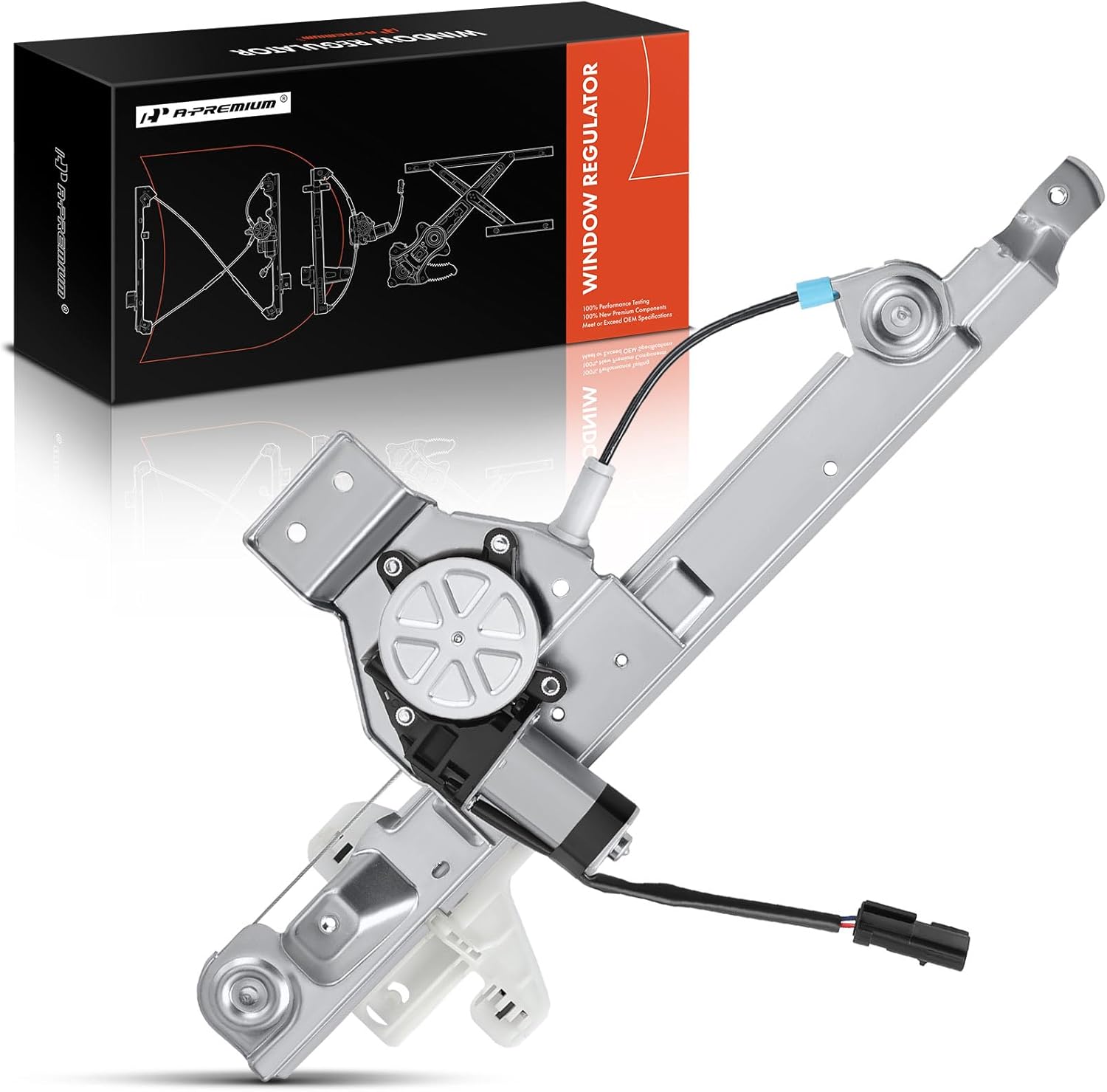 A-Premium Power Window Regulator with Motor Compatible with Dodge Caliber 2007-2012 Hatchback Rear Driver Side