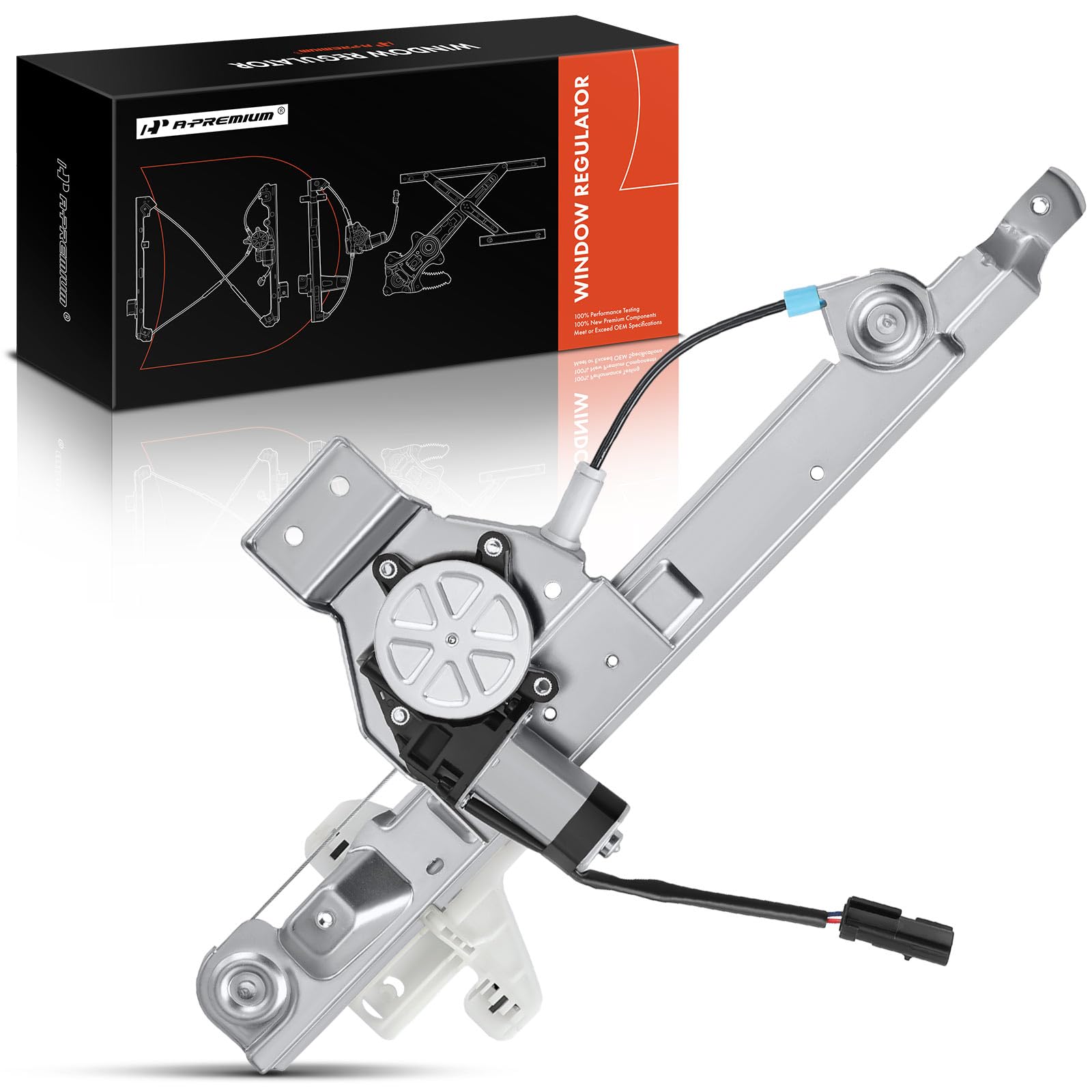 A-Premium Power Window Regulator with Motor Compatible with Dodge Caliber 2007-2012 Hatchback Rear Driver Side