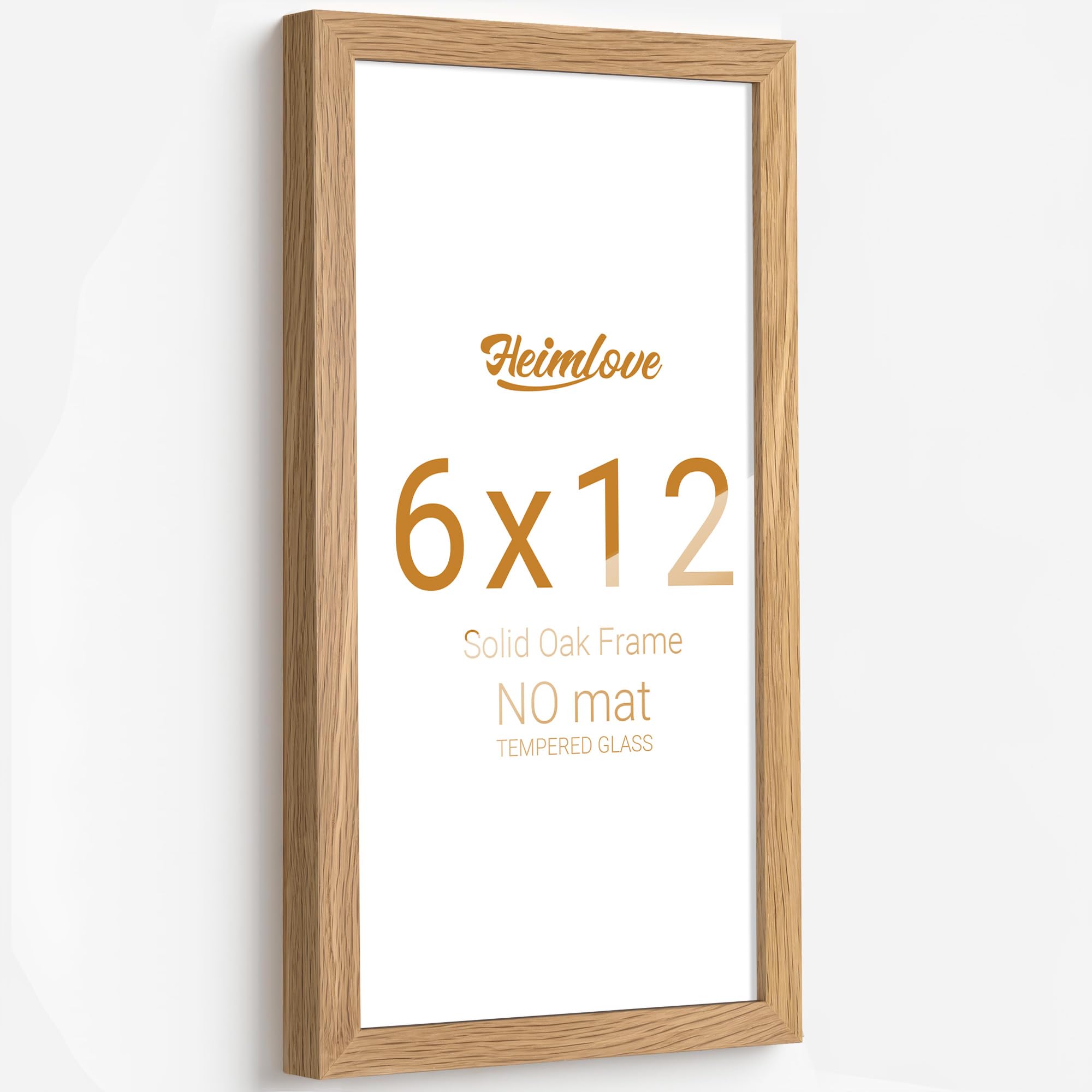 Amazon.com - Heimlove 6x12 Picture Frame Solid Oak Wood,6