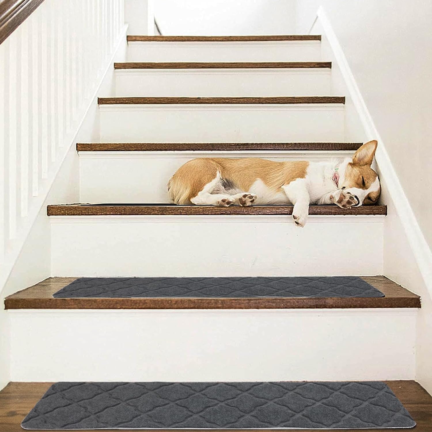 Stair Runners For Wooden Steps Non Slip RugStylesOnline Euro Cappucino 8  In. X 30 In. Indoor Carpet Stair Treads Slip Resistant Backing (Set Of 13)  EU 8X30 CAPU 13 The Home Depot Stair Carpet, image size:1500x1500