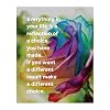 Reflect & Choose- Inspirational Wall Art Print, This Floral Typographic Wall Art Decor Print Makes Ideal Wall Art Decor For Living Room Decor, Office & Classroom Decor. Unframed - 8x10