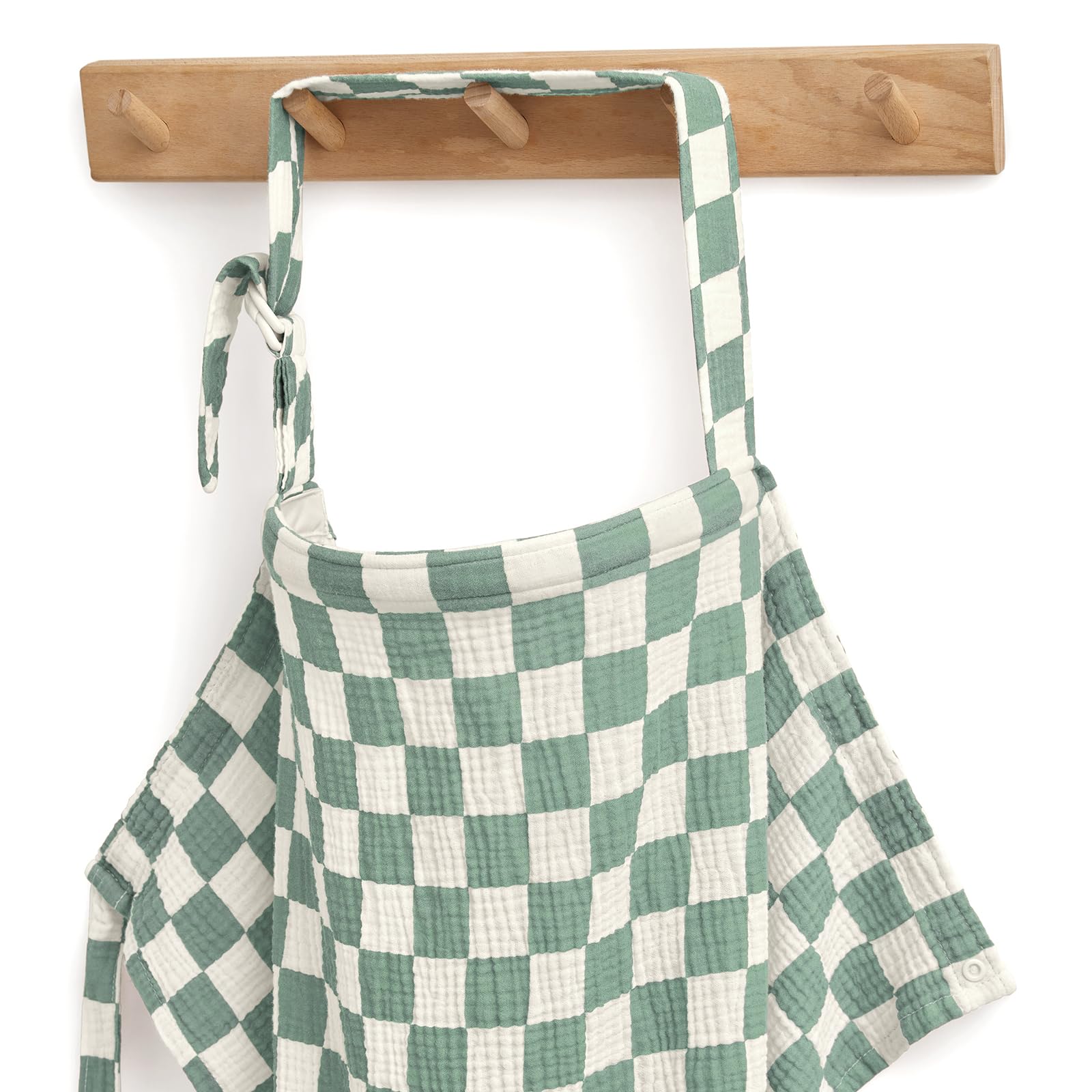 Photo 1 of Blissful Diary Muslin Nursing Cover - Sage Checkboard