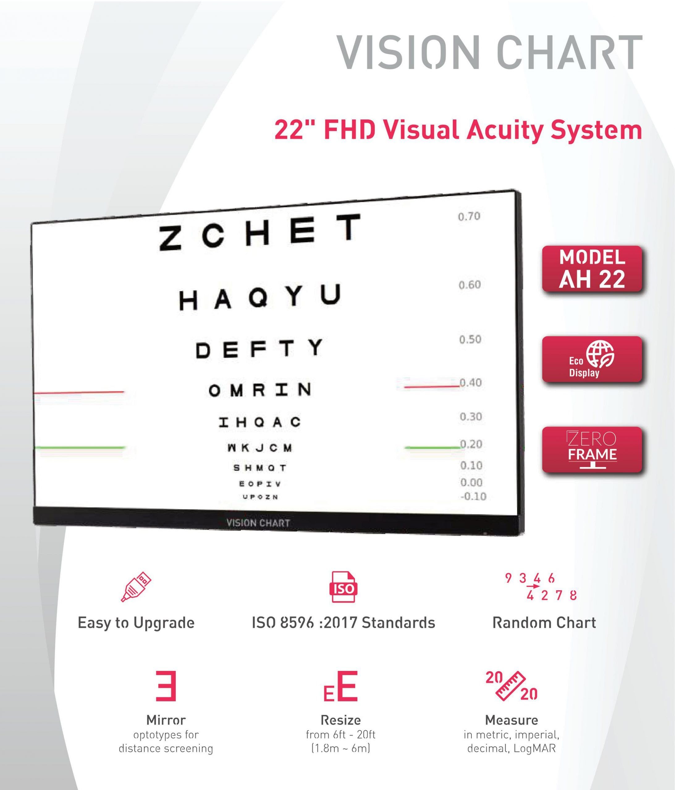 KASHSURG 22? FHD Visual Acuity System | Model: AH 22