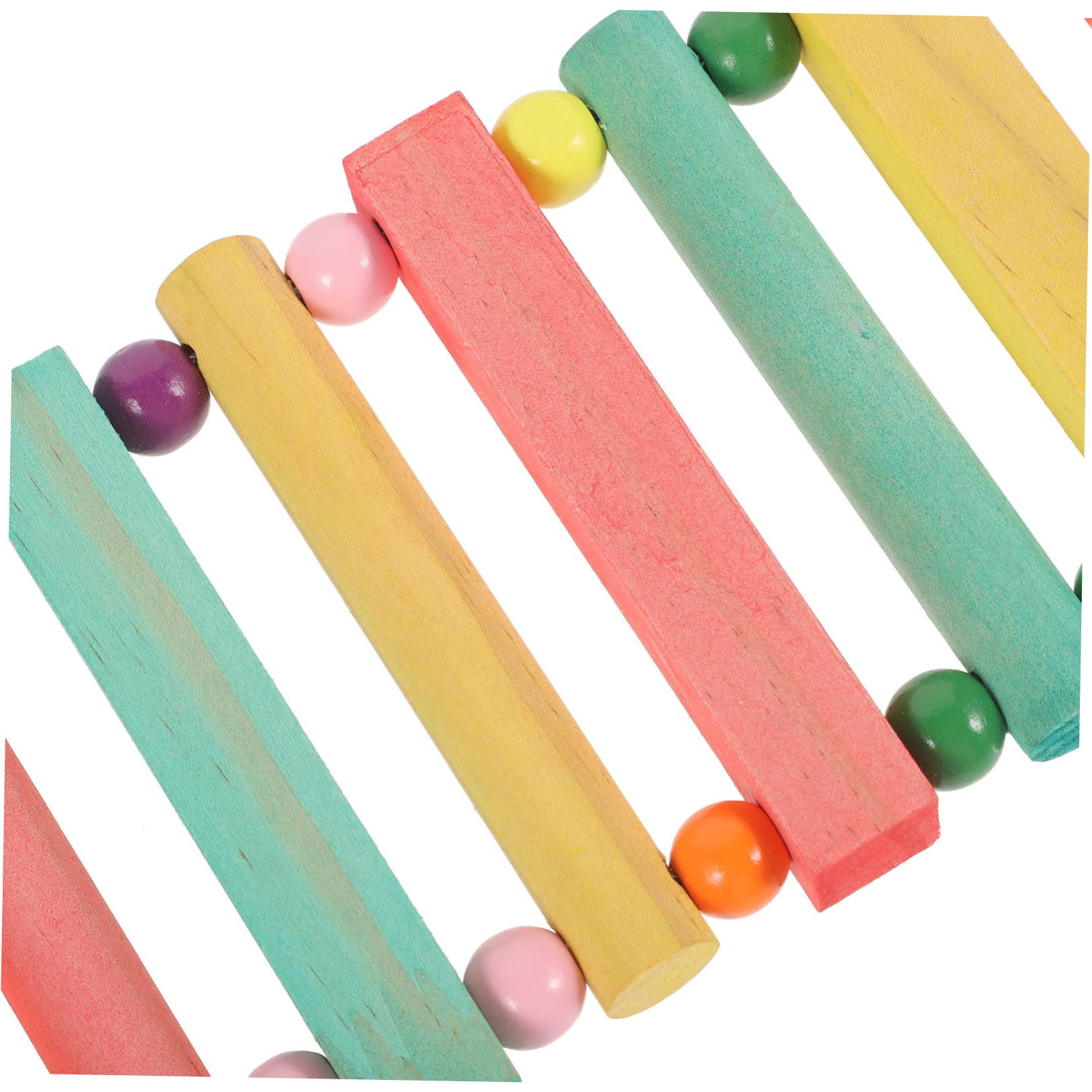 BESPORTBLE 3pezzi Scala Per Uccelli Legno Colorato Giocattolo Per Pappagalli e Parrocchetti Scala Per Addestramento Accessorio Per Voliera Stimola Attività Fisica e Divertimento