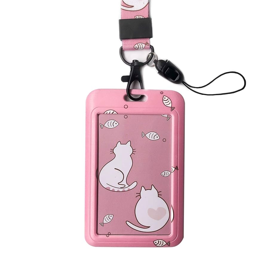Amazon.com : JINEASY ID Cute Lanyard with ID Badge Holder