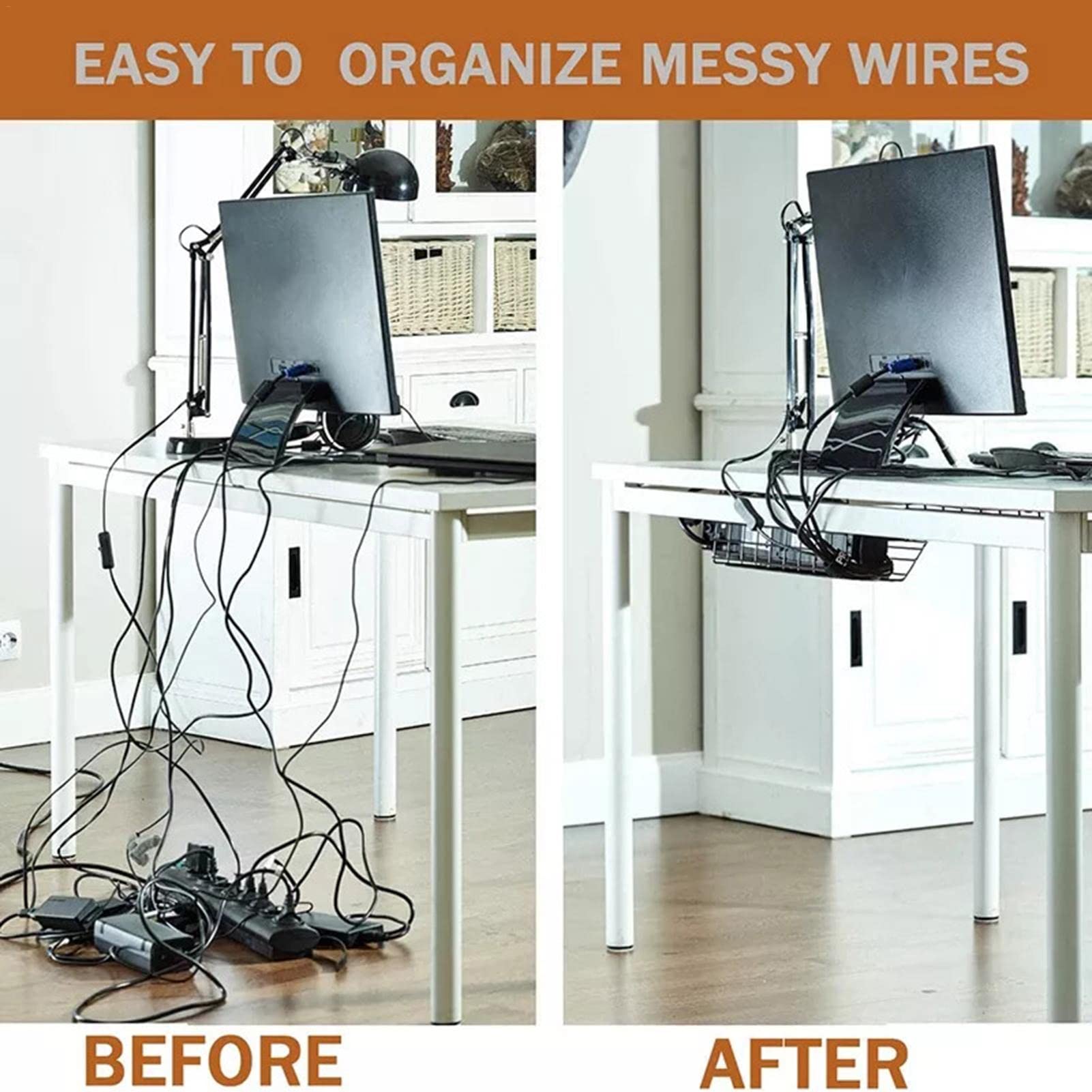 Under Desk Cable Management Examples 5 Easy Desk Cable Management