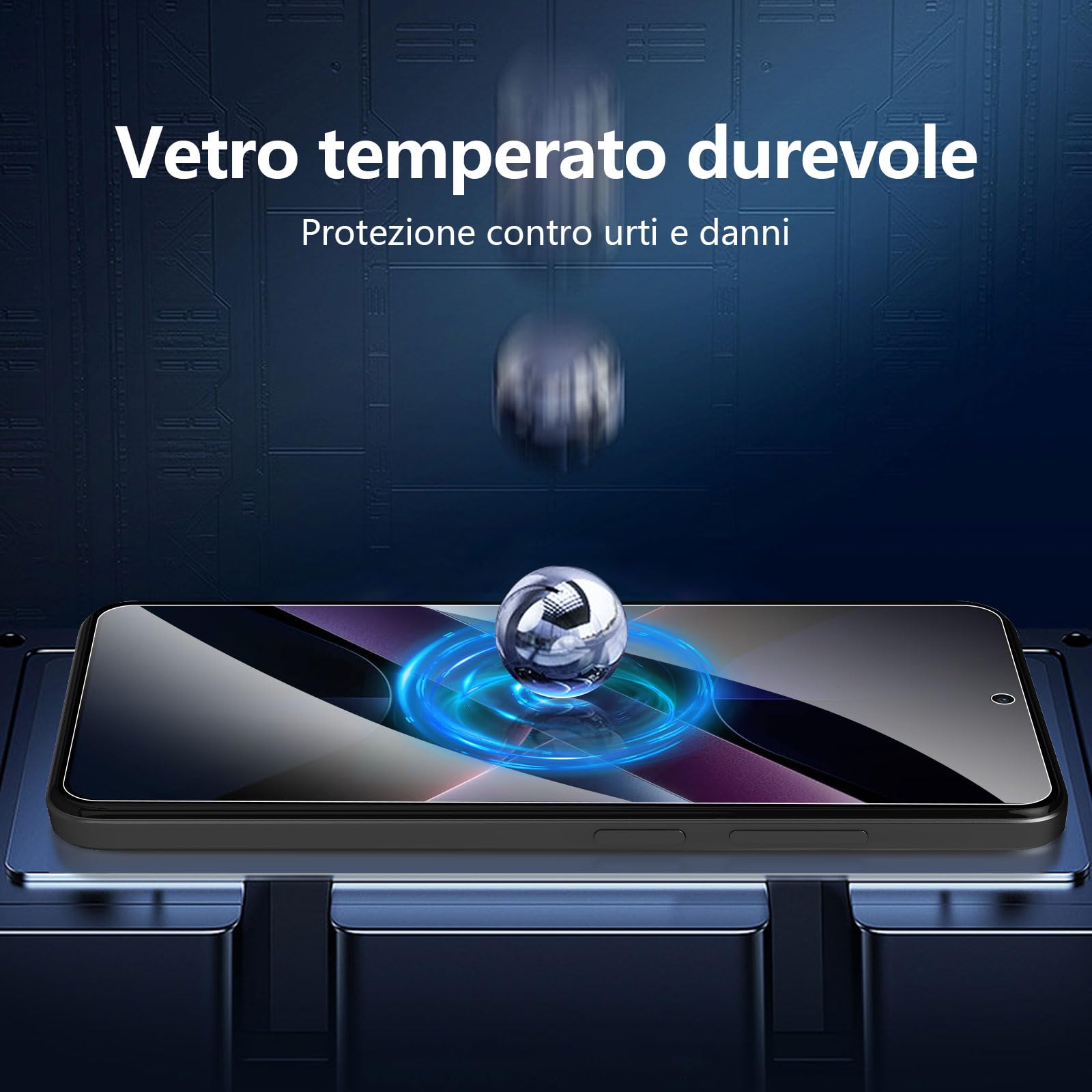 NEW'C 3 Pezzi, Vetro Temperato per Xiaomi POCO X7 Pro, Pellicola Prottetiva Anti Graffio, Anti-Impronte, Senza Bolle, Durezza 9H, 0,33mm Ultra Trasparente, Ultra Resistente