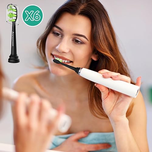 Miniatura 21 de Aoremon Cabezales de repuesto para cabezales de cepillo de dientes Philips Sonicare, compatibles con Phillips Sonicare W HX6062/65 y todos