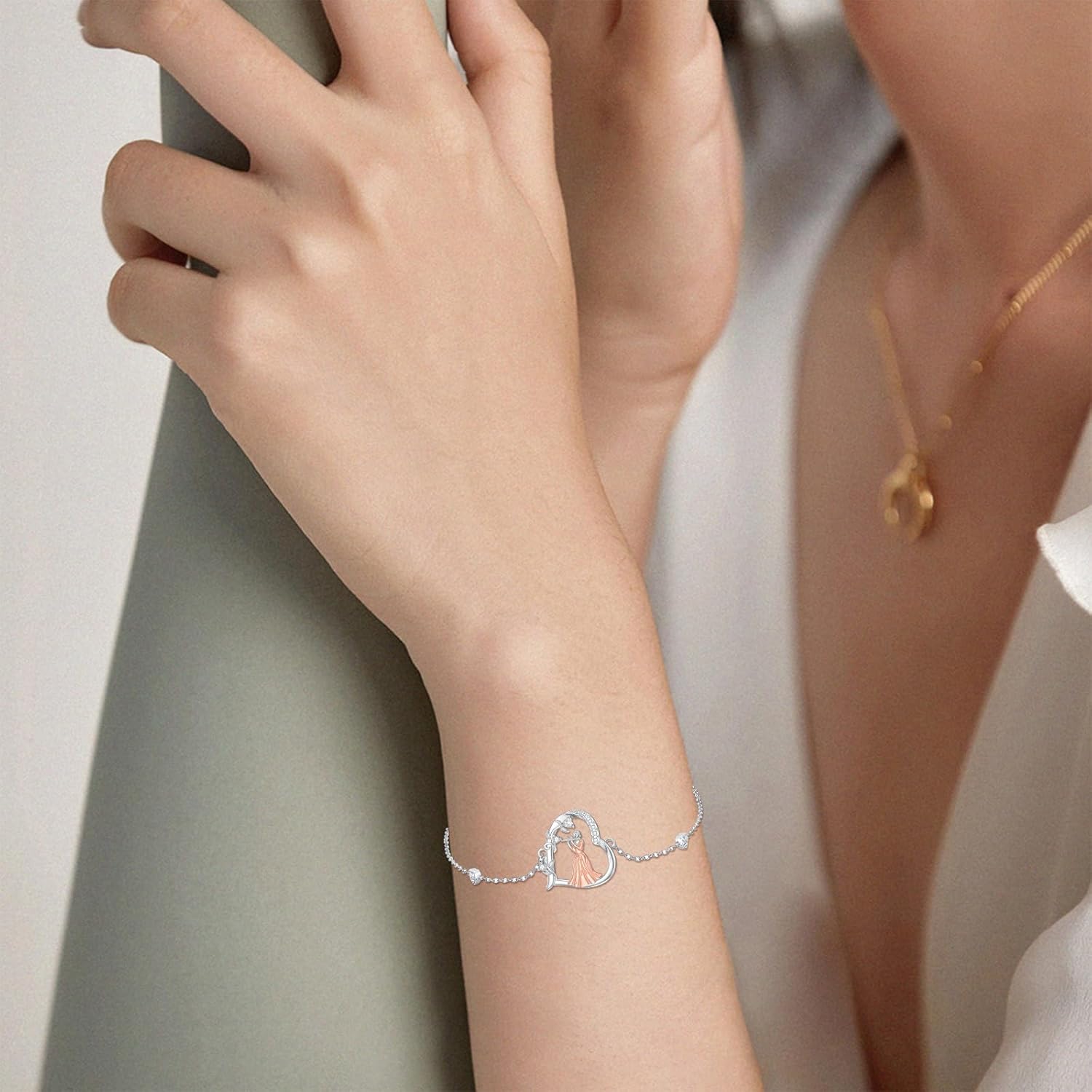 Music Bracelet for Women Sterling Silver Violin/Cello/Saxophone/Flute/Piano Bracelet Music Jewelry Gifts for Christmas Birthday