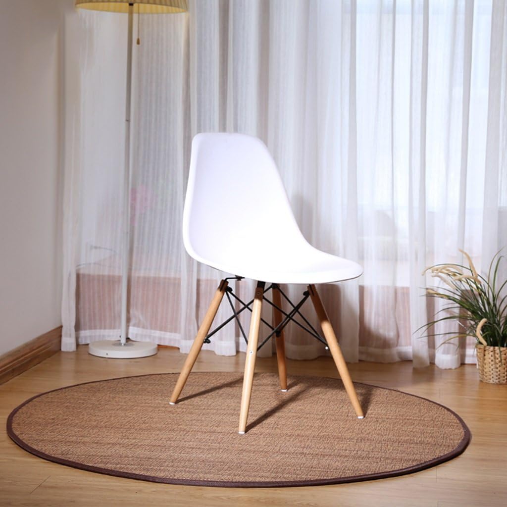 Qiaoquanbao & European carpet Round Bamboo Rug, Hand Woven Bamboo Rug Living Room Bedroom Study Mats Carpet supermarkets (Size : ROUND-150cm)