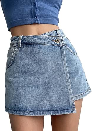 Elastic Waist Casual High Waist Slim Denim Multi-color Pocket Tassel Sports Shorts