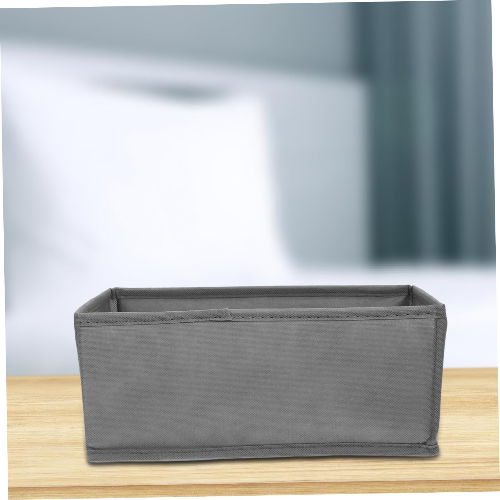 Zerodeko Organizzatore per Cassetti Biancheria 6 Pezzi Non Tessuto | Scomparti Indipendenti, Struttura Robusta, per Cassetti di Armadi e Cassettiere, Grigio