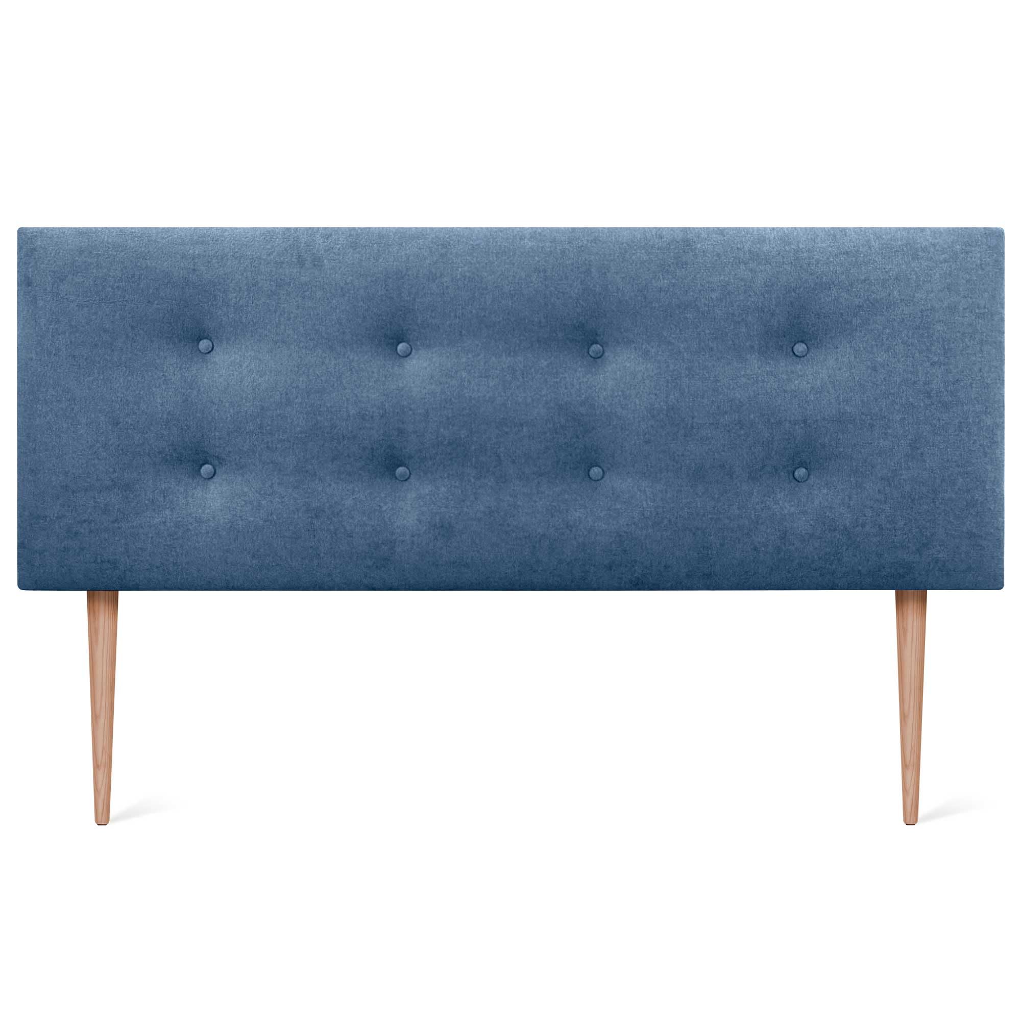 DHOME Testiera in de Similpelle con bottoni 105x105cm Con le gambe Letti 105 - Cielo blu | Leroy
