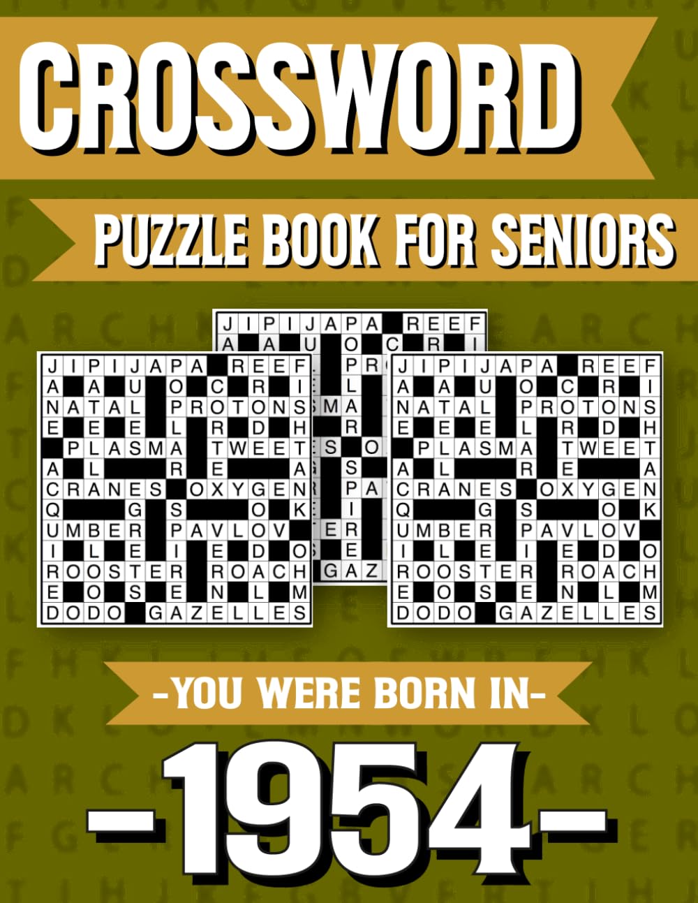 Crossword Puzzle Book For Seniors: You Were Born in 1954: Memory Boosting Crossword Puzzle Book for Seniors with Large Print and Fun Challenges