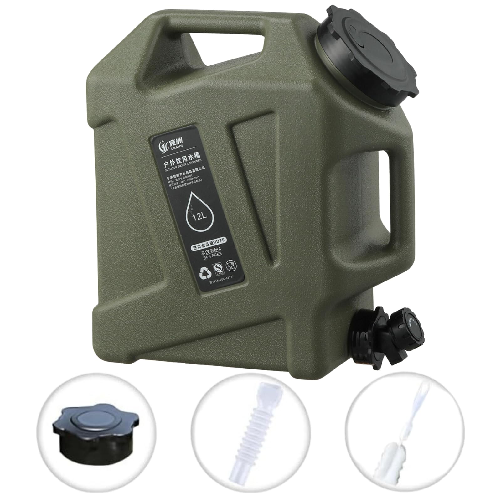 LEDLAY 3.2GAL Camping Water Jug, Portable Water Storage - View #4