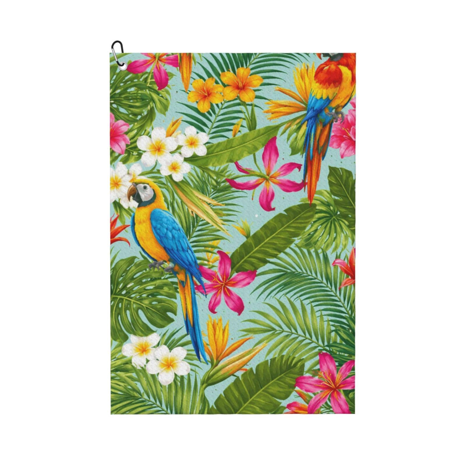 BSDFGSDD Tropical Plants and Parrots Golf Towel 24 x 16 inches