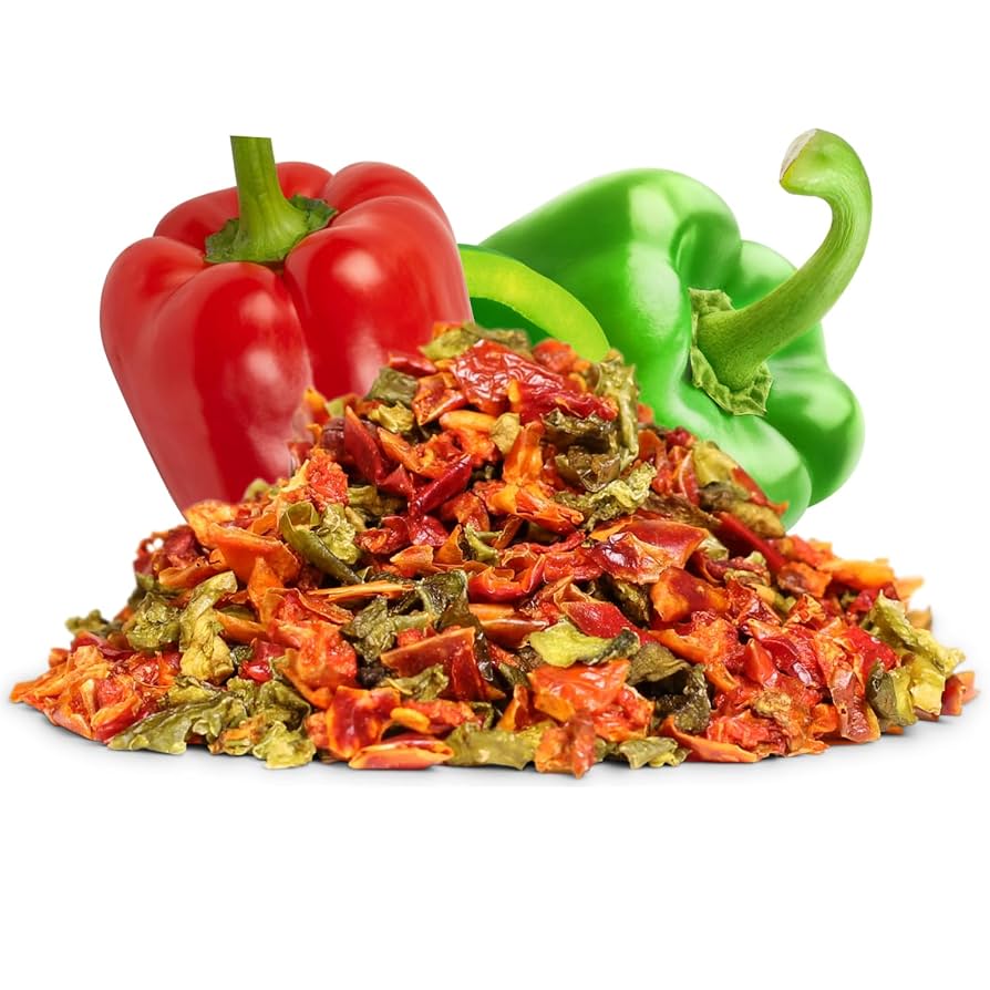 Amazon.com: Dehydrated Dried Red and Green Bell Peppers Mix