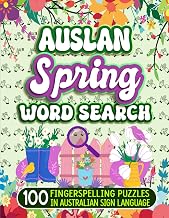 AUSLAN Spring Word Search - 100 Fingerspelling Puzzles In Australian Sign Language
