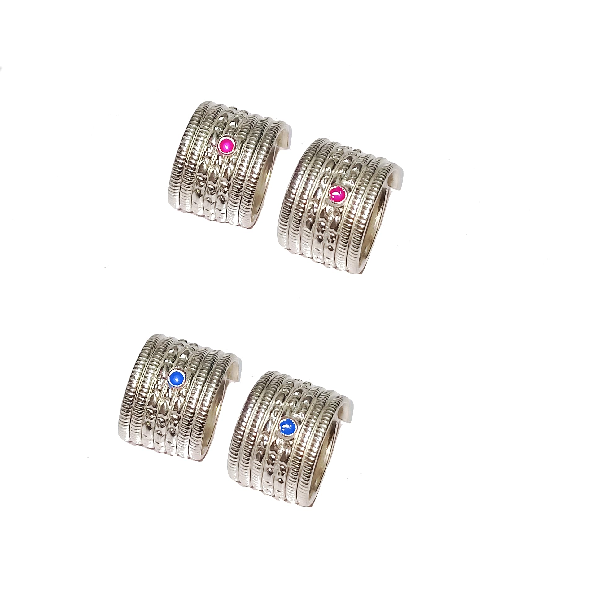 New Latest Designs Silver bichhiya ||masoli||jodavi Alloy Toe Ring By Shrungarika (2 PAIR)-image-22